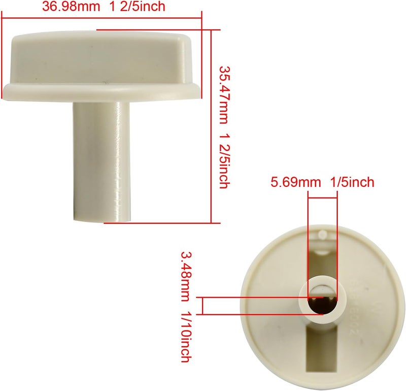 Galloparts 63818002 Temp Control Knob Compatible with Wall Heater TPI63818002 Household Appliance Baseboard Heater Knob Replace 63818002 - Image 3